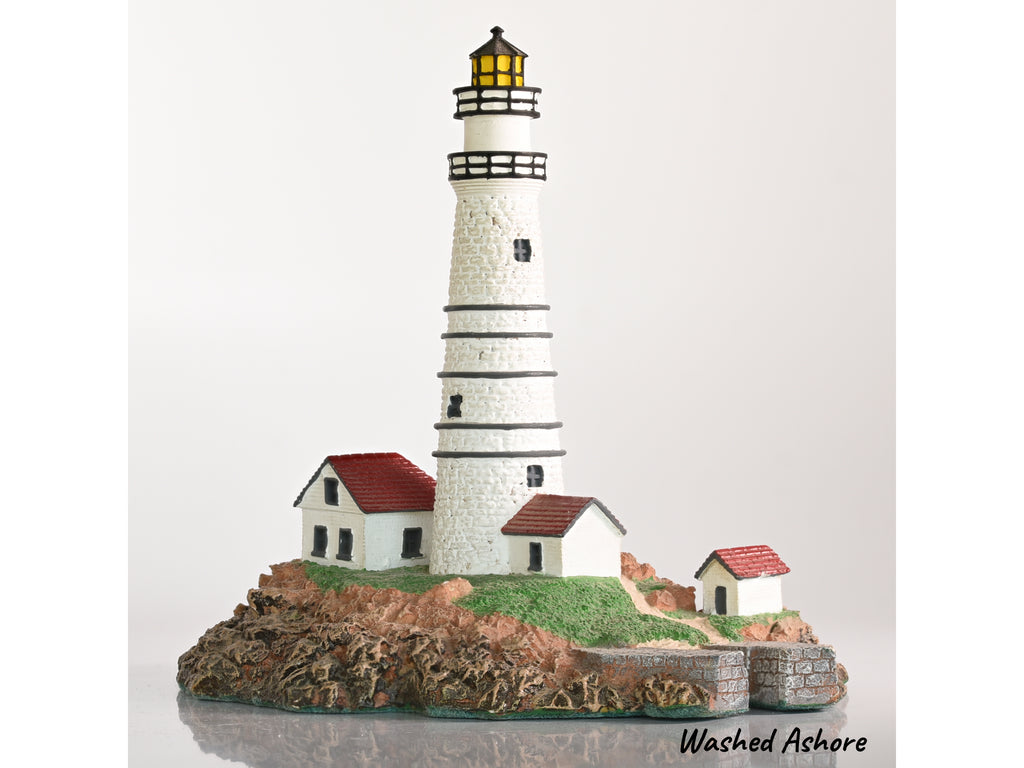 Boston Light Danbury Mint 1992 historic lighthouses of North America