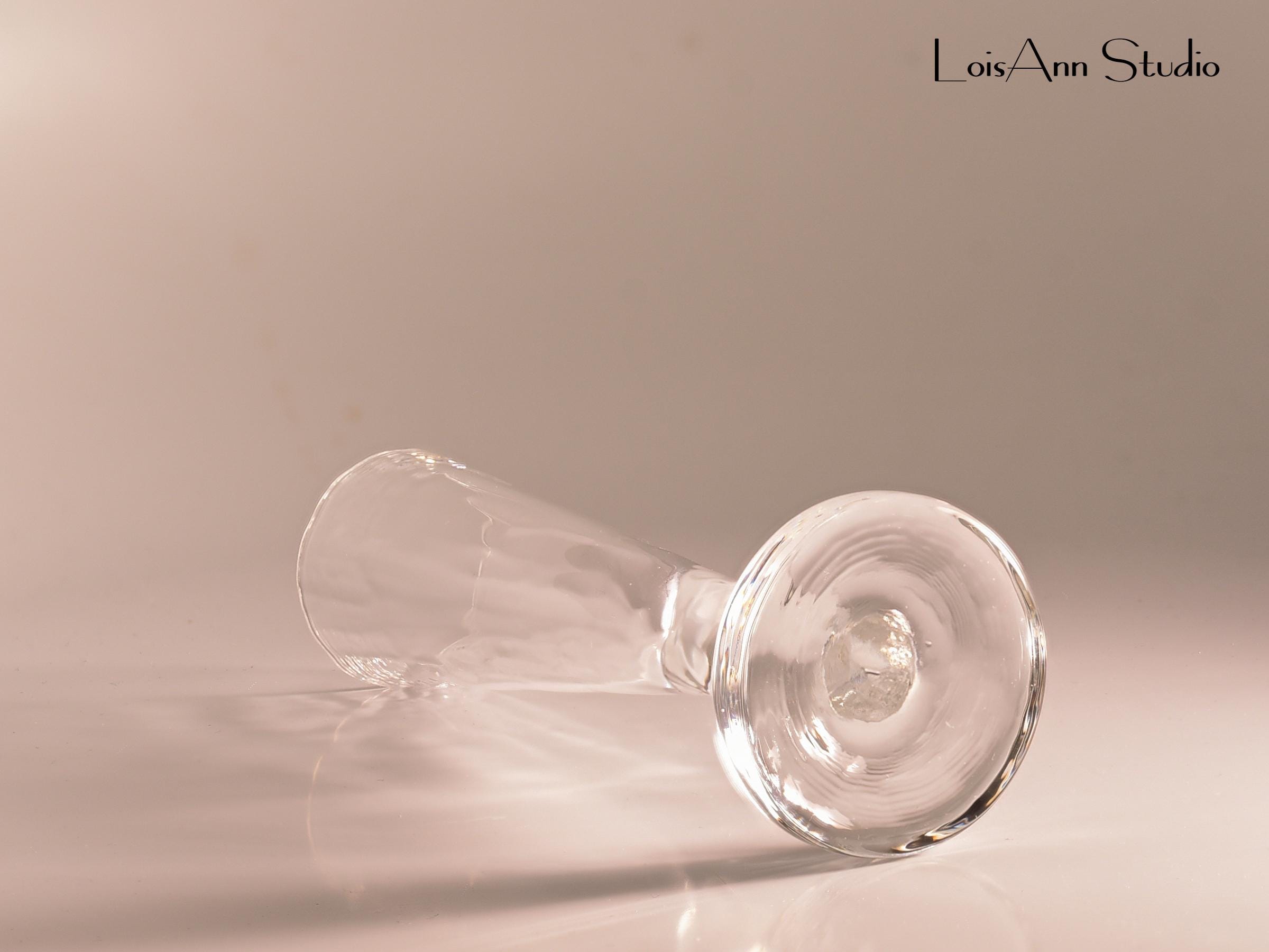 Vintage Swedish Pukeberg Rustica:  Dessert Wine Glasses, Set of 8, Six Inches Tall