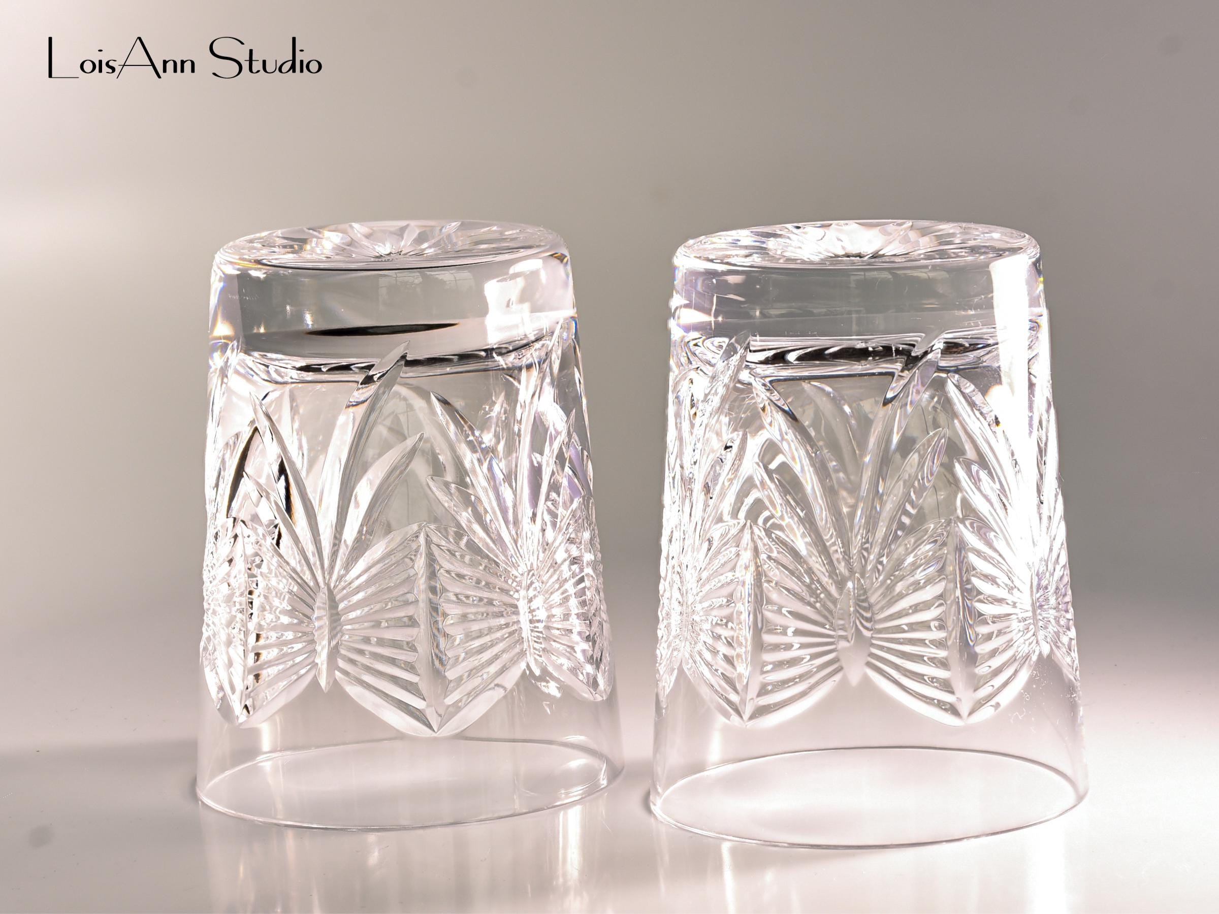 Vintage Waterford Cut Crystal Cocktail Glasses, Set of 2, Pristine Condition