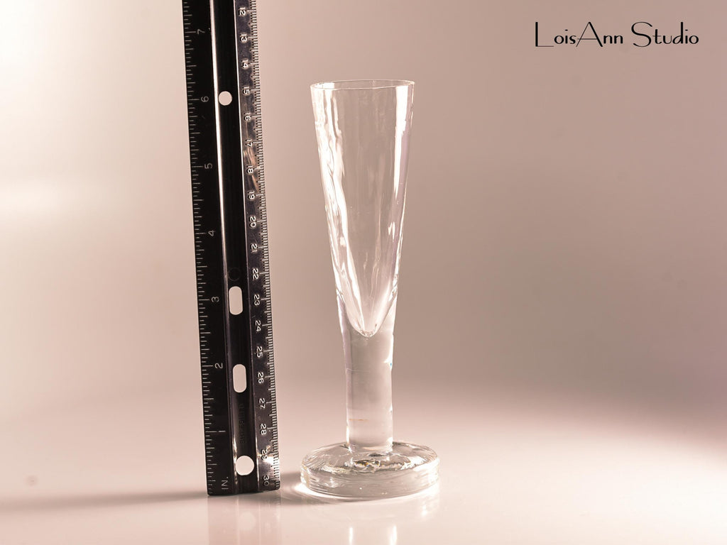 Vintage Swedish Pukeberg Rustica:  Dessert Wine Glasses, Set of 8, Six Inches Tall