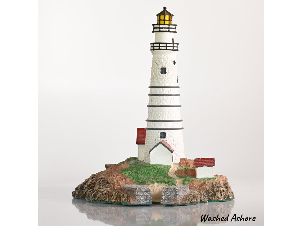 Boston Light Danbury Mint 1992 historic lighthouses of North America