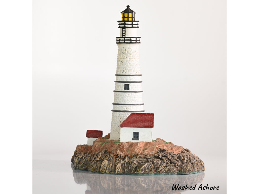 Boston Light Danbury Mint 1992 historic lighthouses of North America