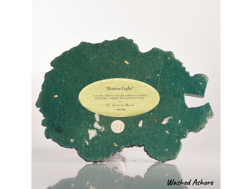 Boston Light Danbury Mint 1992 historic lighthouses of North America